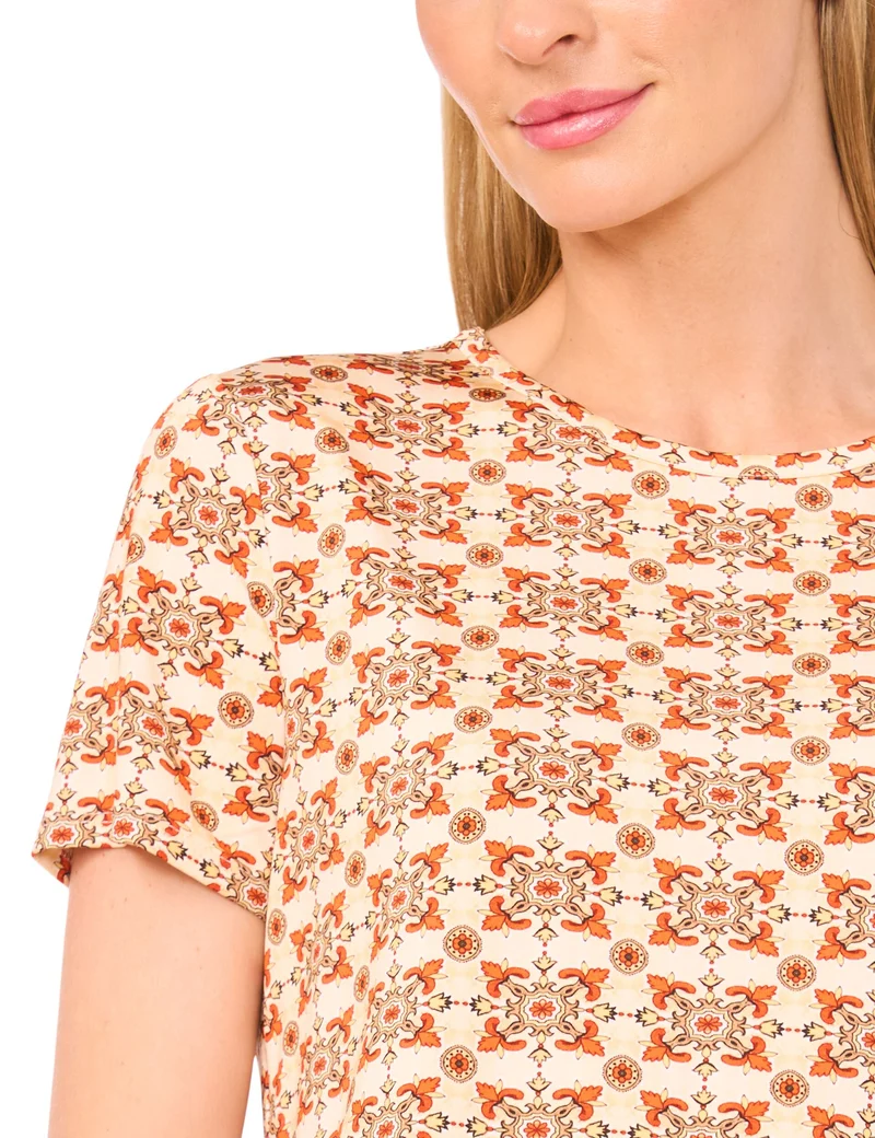 PRINTED T-SHIRT | ORANGE