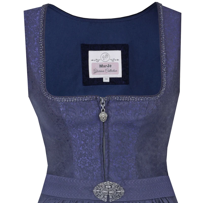 MarJo Trachten Dirndl "Seßlach" 920265 | Marine 65cm