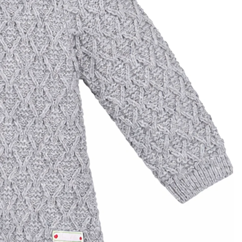 BONDI Mädchen Trachten Strickjacke "Alpenglück" 86852 | Grau