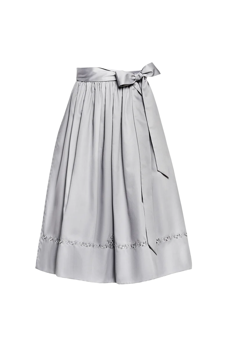 Schürze mit Model-Flachstich