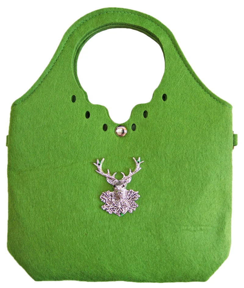 Trachten Handtasche "Shopper" mit Hirsch | Grün