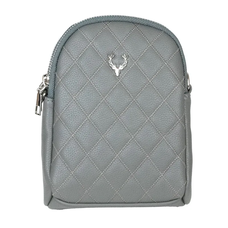 Trachten Handtasche "Emma" - Dirndl Umhängetasche | Dunkelgrau