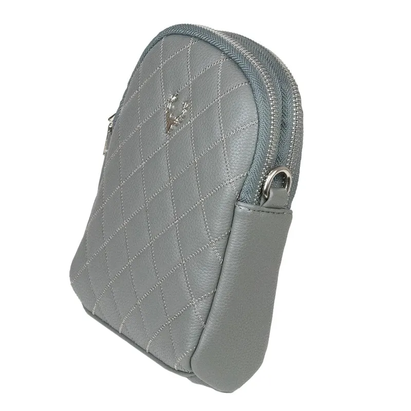 Trachten Handtasche "Emma" - Dirndl Umhängetasche | Dunkelgrau