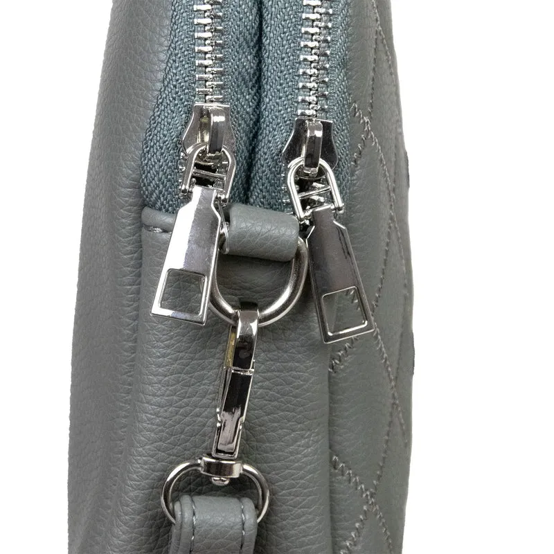Trachten Handtasche "Emma" - Dirndl Umhängetasche | Dunkelgrau