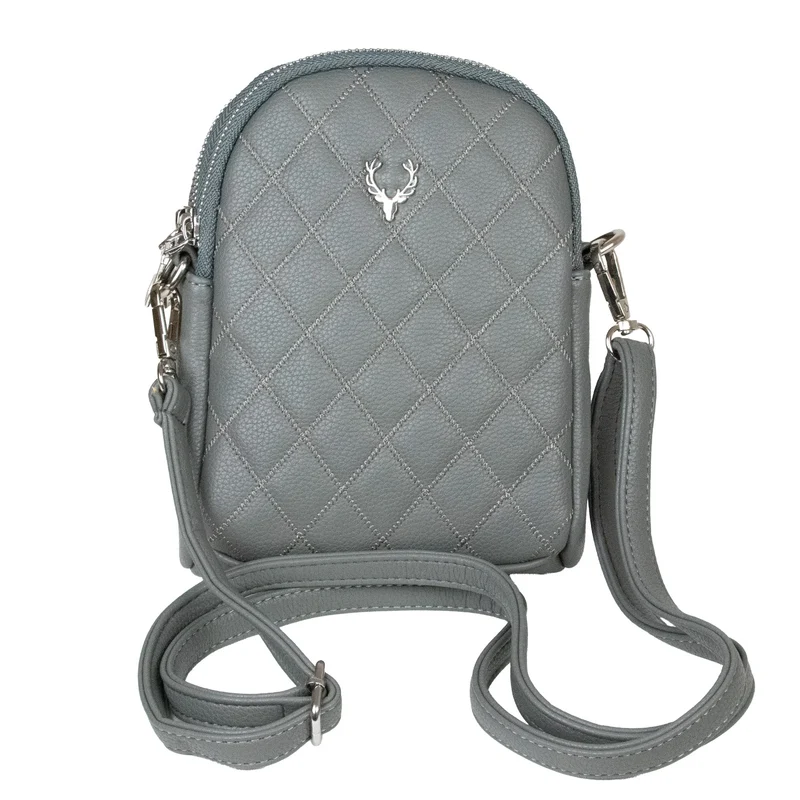 Trachten Handtasche "Emma" - Dirndl Umhängetasche | Dunkelgrau