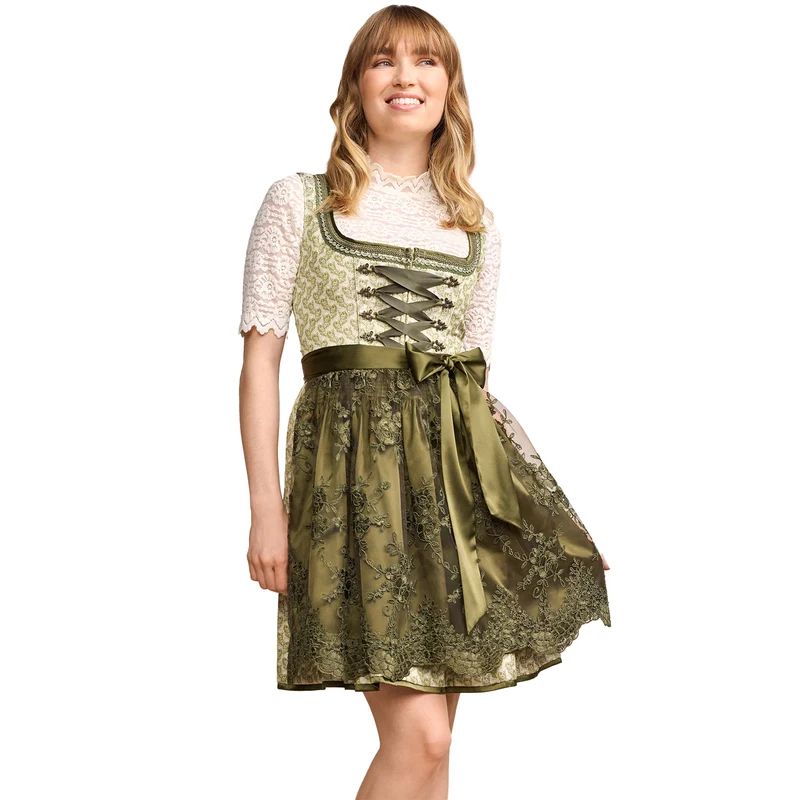 Krüger MADL Dirndl "Brynlee" 416869 | Hellgrün 50cm
