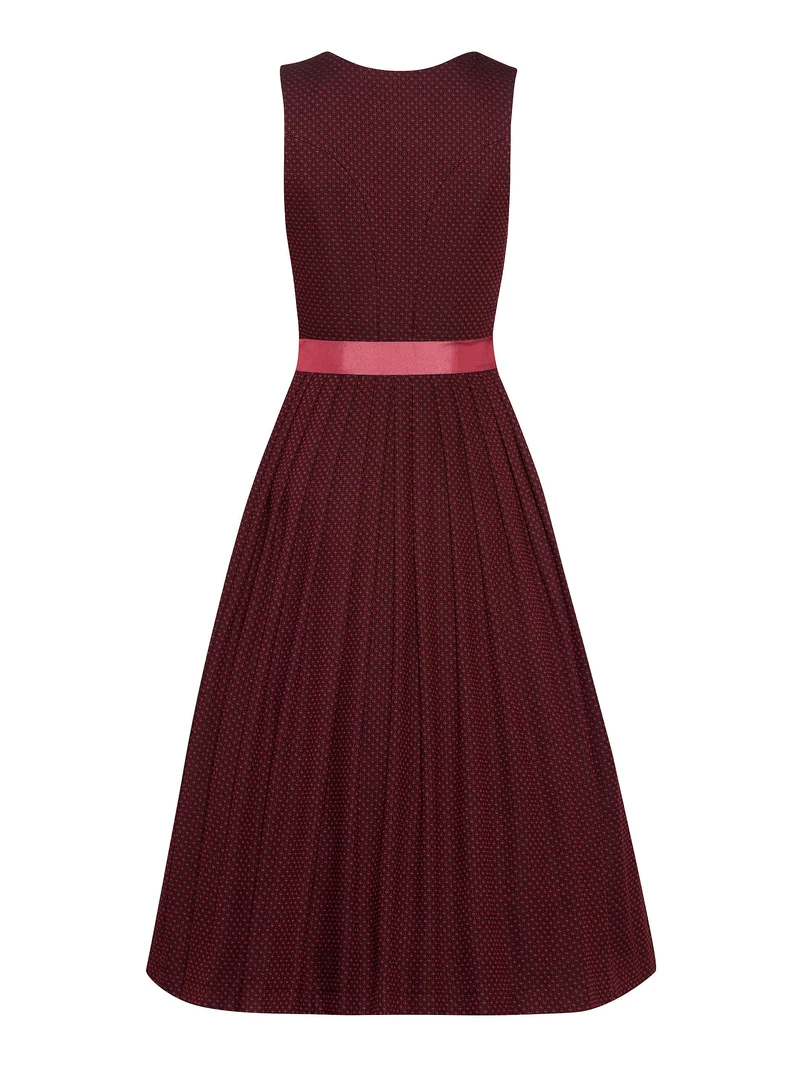Klassisches Jacquard-Dirndl mit Taftschürze