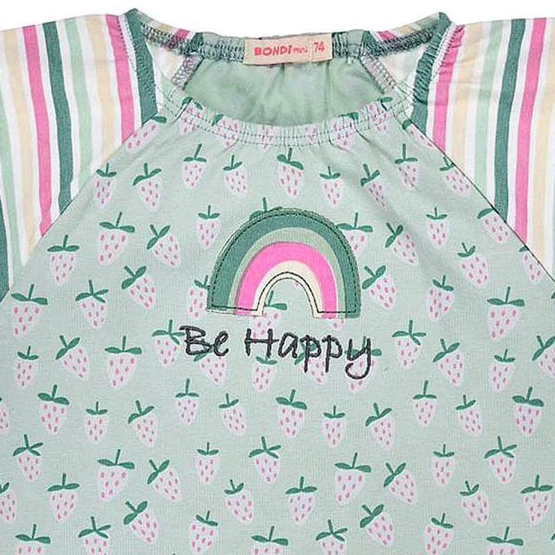 BONDI Baby Mädchen Kleid "Erdbeerallover" 86885 | Grün