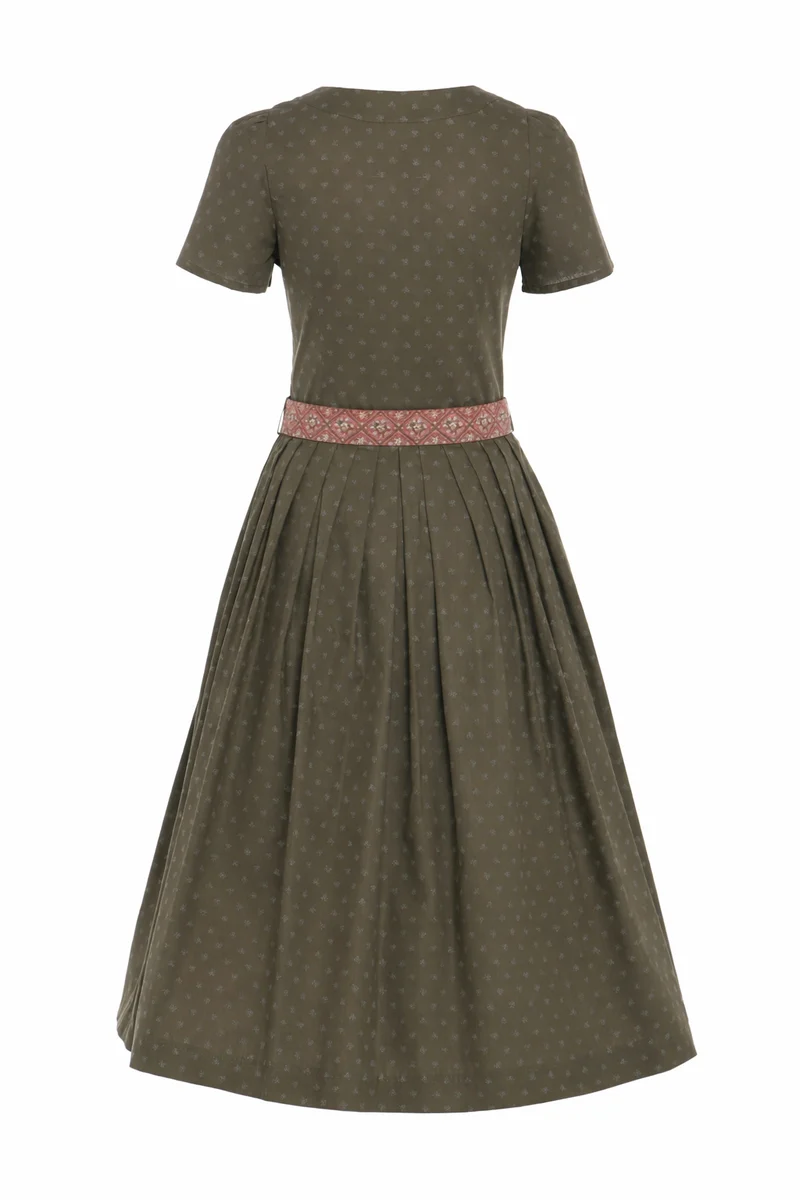 Blümchendruck-Kleid mit kurzem Arm