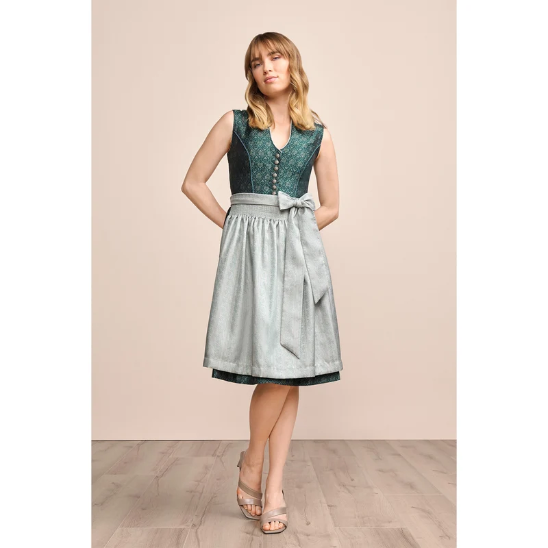 Krüger MADL Dirndl "Inja" 413569 | Dunkelgrün 60cm