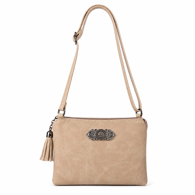Trachten Handtasche "Sofia" - Dirndl Umhängetasche | Taupe