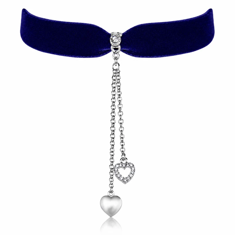 LUISIA® Kropfband "Mattea" mit Kristallen von Swarovski® | Dunkelblau