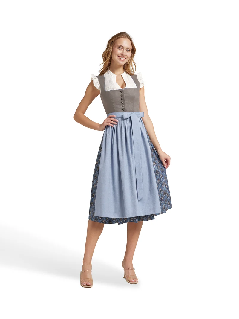 Stretch-Spitzenbluse mit kurzem Flügel-Ärmel