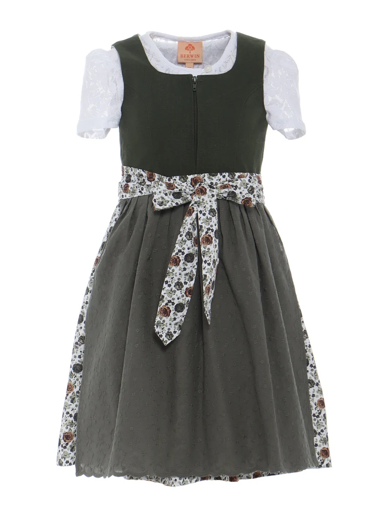 Kinderdirndl mit Leinenobteil inkl. Bluse