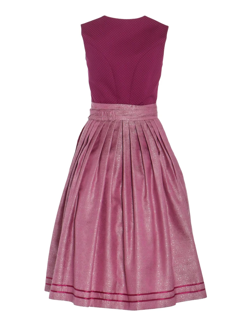 Dirndl mit V-Ausschnitt und Jacquardrock