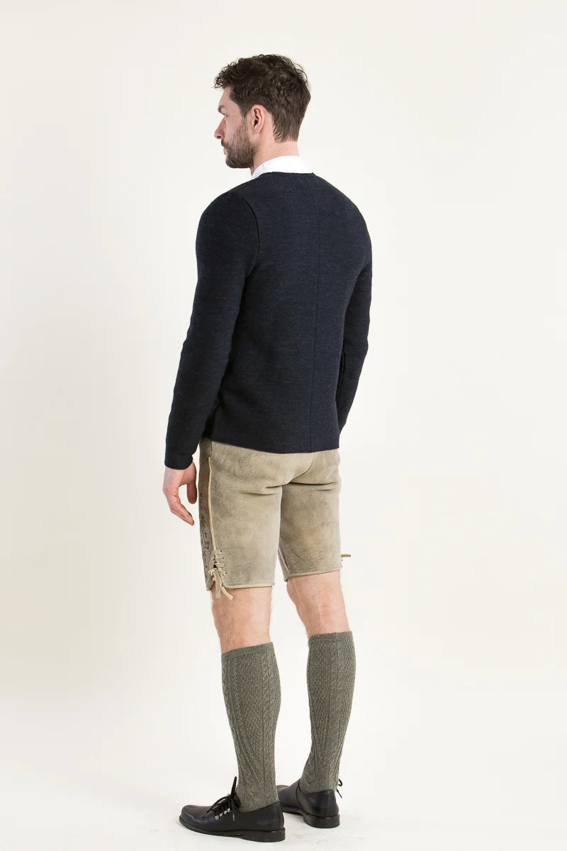 Gottseidank Strickjanker Aloisius Carbonblau