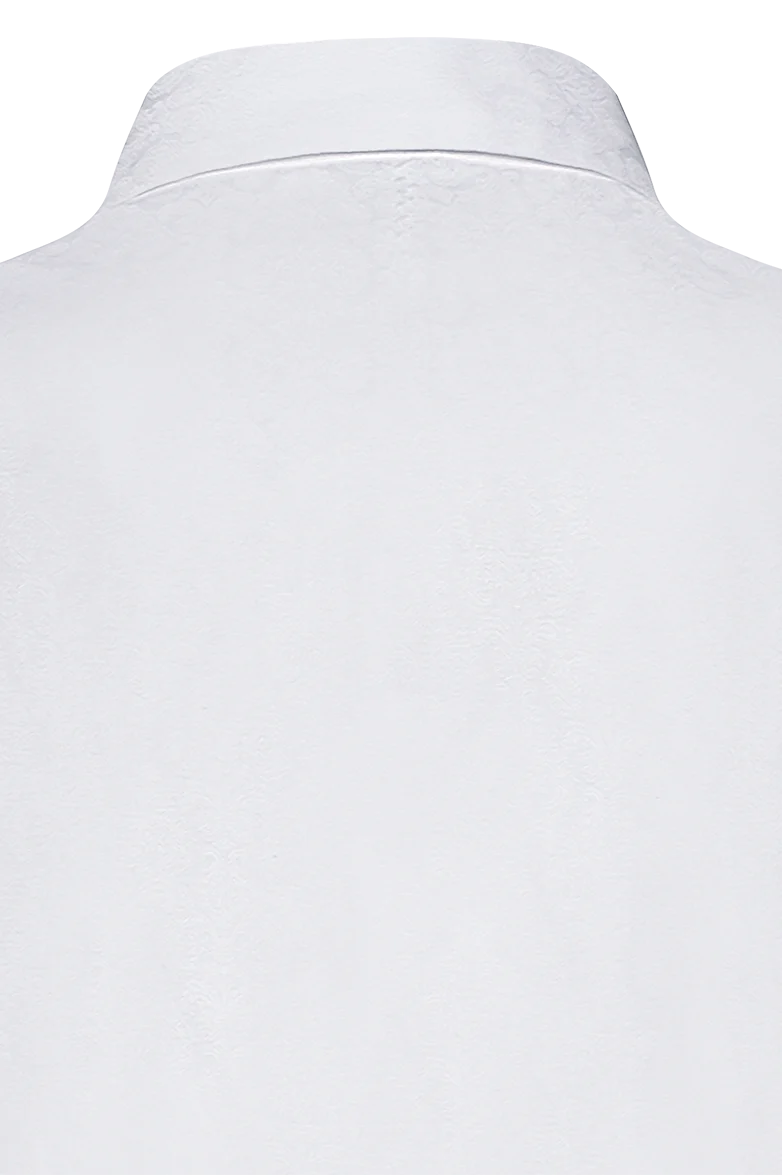 Ornament-Bluse weiß/weiß