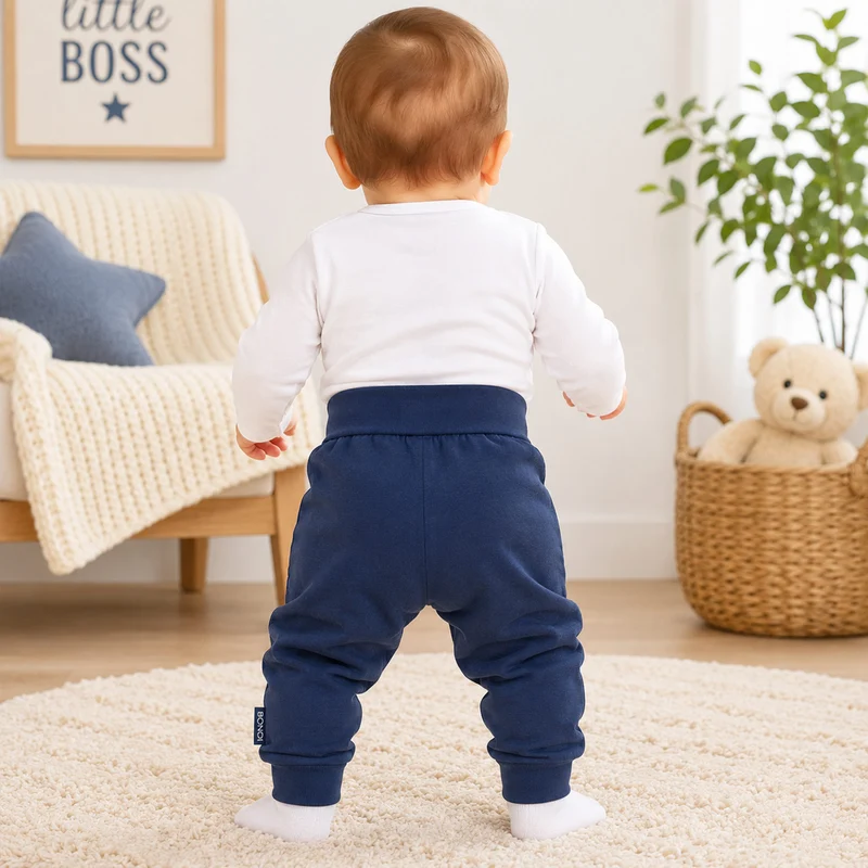 BONDI Baby Leggings "Small Boss" 93683 - Navy | Jogginghose