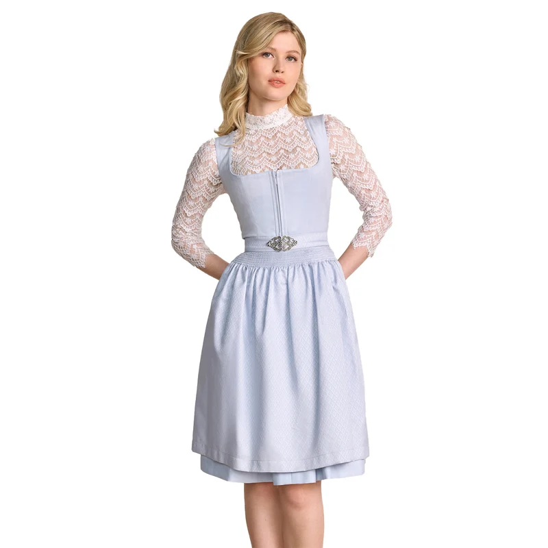 Krüger MADL Dirndl "Alisha" 415468 | Hellblau 60cm