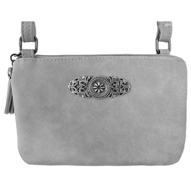 Trachten Handtasche "Sofia" - Dirndl Umhängetasche | Hellgrau
