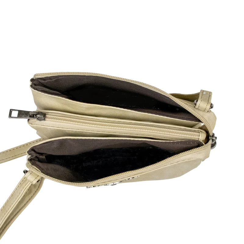 Trachten Handtasche "Sofia" - Dirndl Umhängetasche | Hellgrau