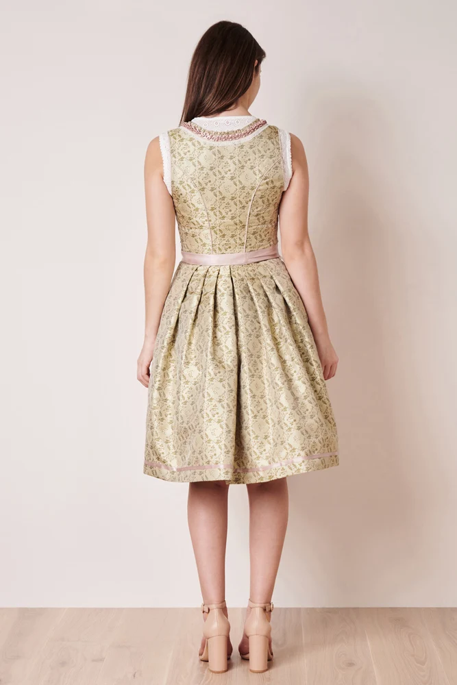 Krüger Dirndl "Florentina" Spitzenschürze 411364 | Hellgrün - 60cm
