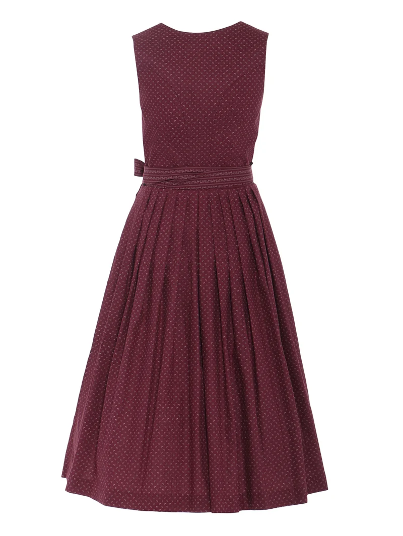 Dirndl aus Baumwolle mit Streifenschürze