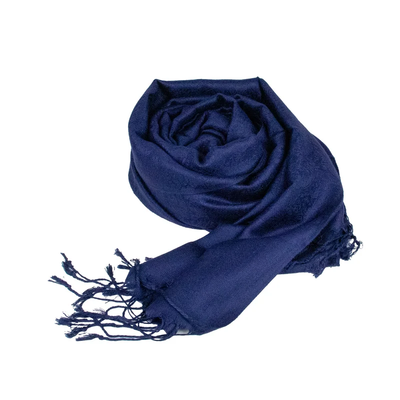 Halstuch aus Viscose - Stola Schal 185 x 70 cm | Dunkelblau