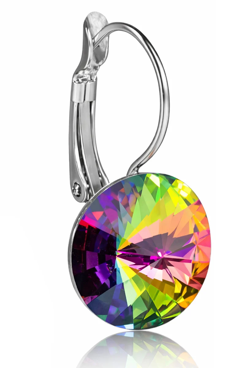 LUISIA® Ohrringe Rivoli mit Kristallen von Swarovski® 14 mm | Vitrail Medium