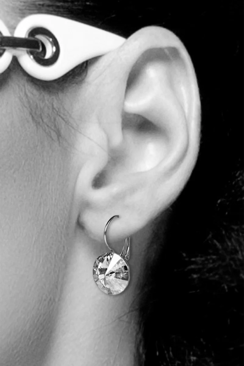 LUISIA® Ohrringe Rivoli mit Kristallen von Swarovski® 14 mm | Light Peach