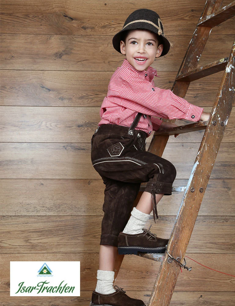 Kinder Trachten Socken zur Lederhose 35648 | Braun Meliert