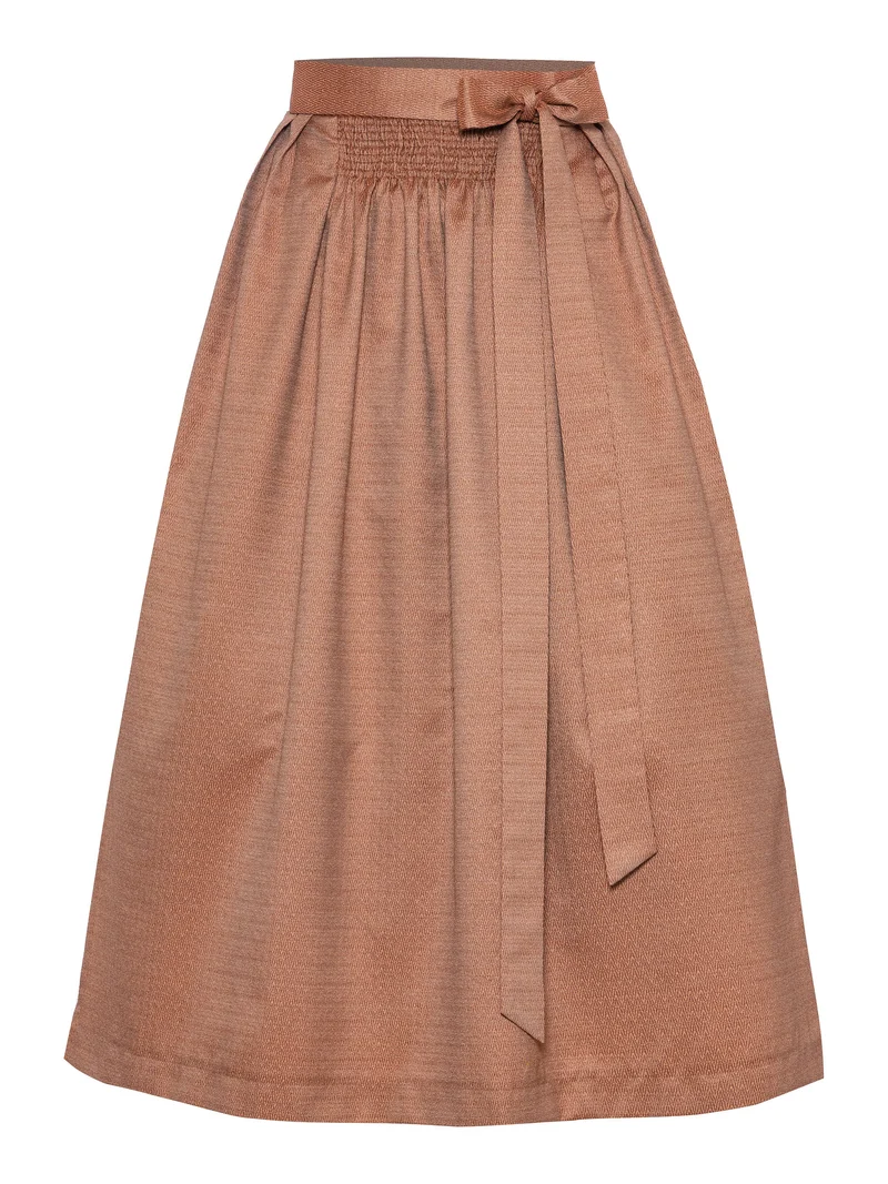 Jacquard-Dirndlschürze mit Zackenmuster – 77 cm