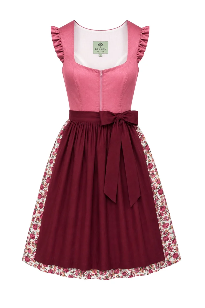 Dirndl mit Blumendruck und Flügelarm