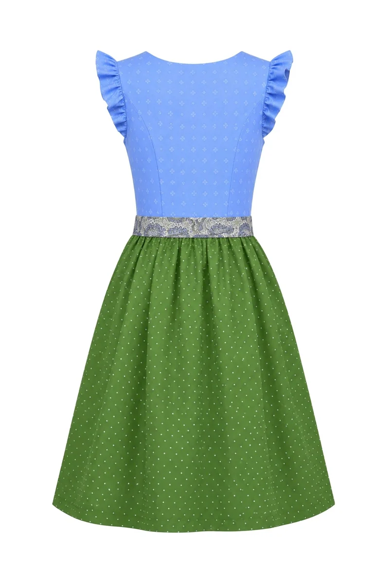 Dirndl mit Flügelarm und Paisleyschürze