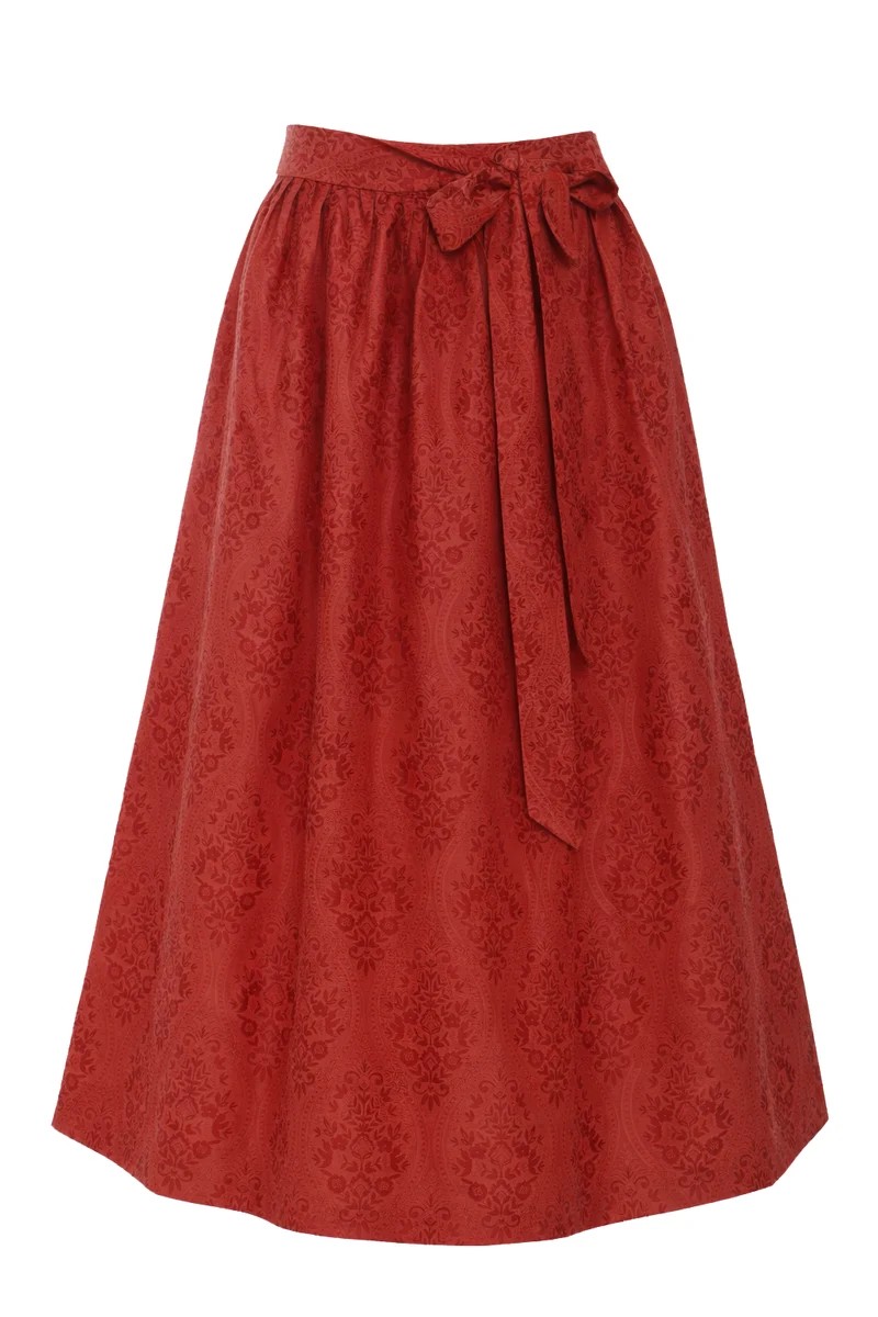 Jacquard-Dirndlschürze mit Ornamentmotiv – 77 cm