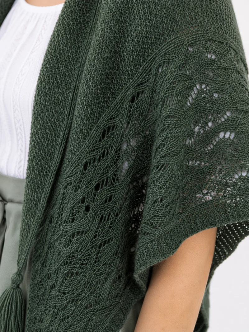 Stricktuch mit verschiedenen Strickmustern
