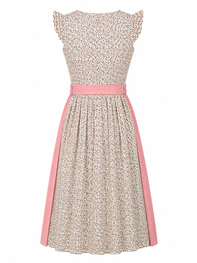 Geblümtes Dirndl mit Flügelarm