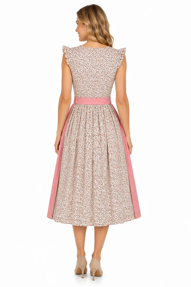 Geblümtes Dirndl mit Flügelarm