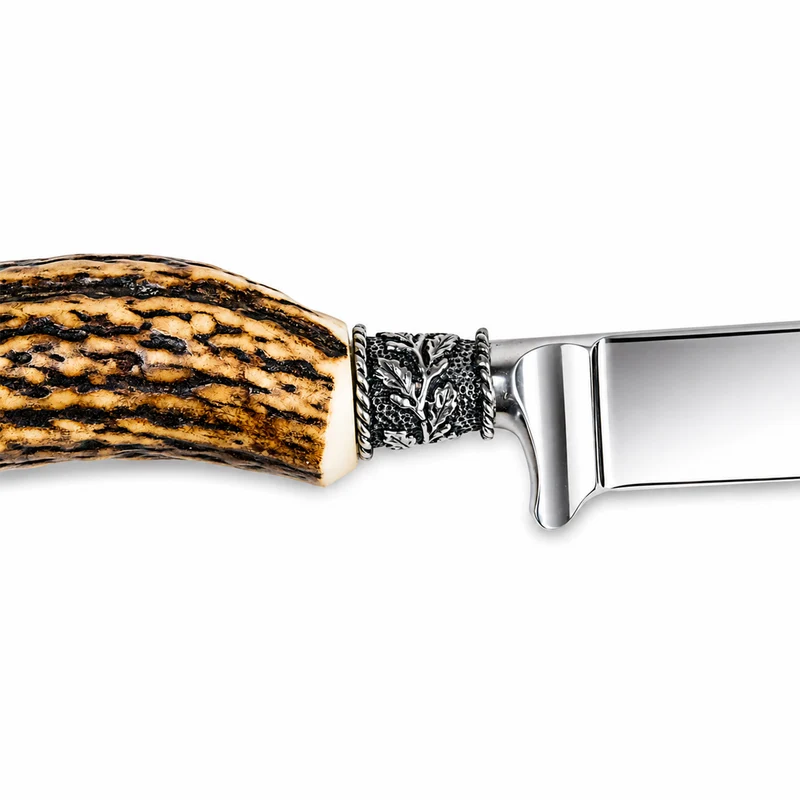 Funk Hirschhorn Trachtenmesser mit Zierfigur | Hirsch