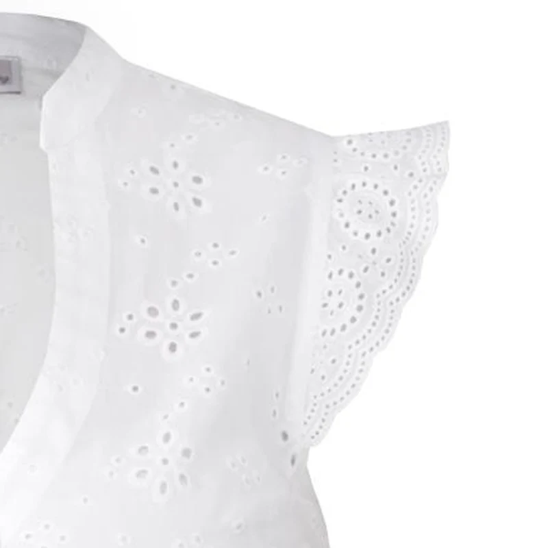 MarJo Dirndlbluse "Kunreuth" Flügelarm | Offwhite