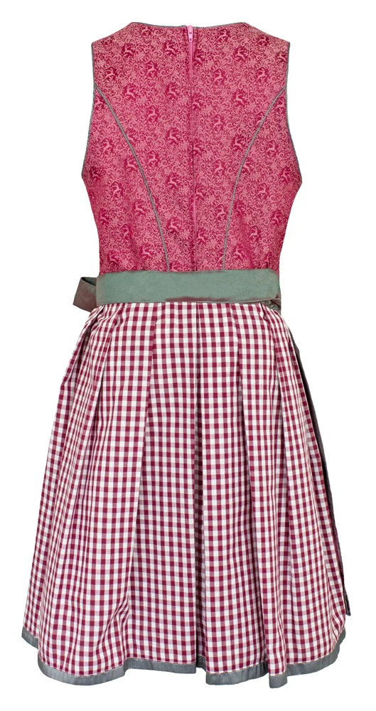 Isar-Trachten Jugend Dirndl "Rabea" | Beere Grau