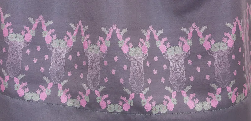 Isar-Trachten Jugend Dirndl "Rabea" | Beere Grau