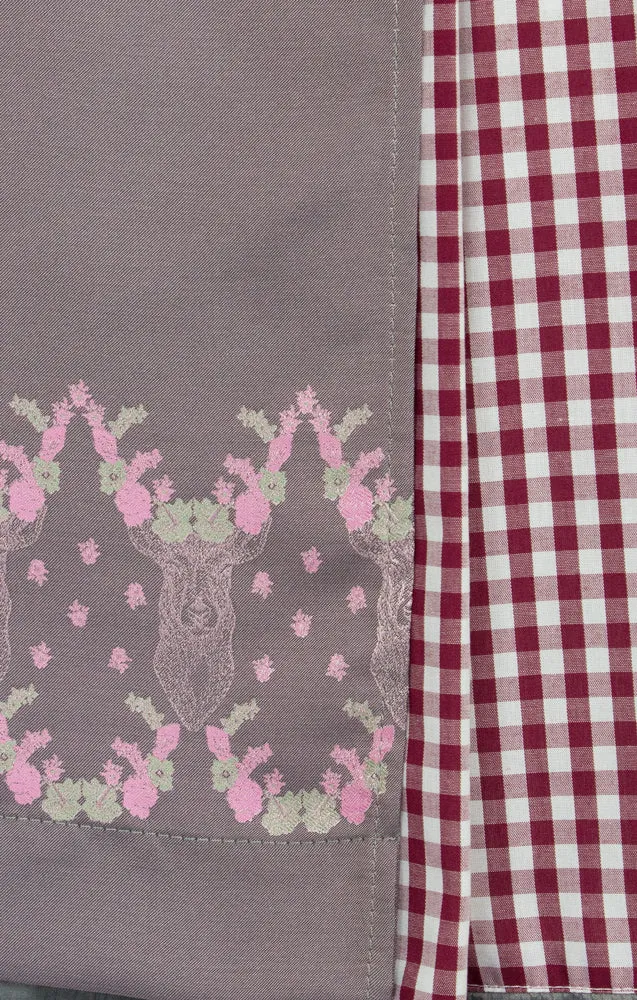 Isar-Trachten Jugend Dirndl "Rabea" | Beere Grau