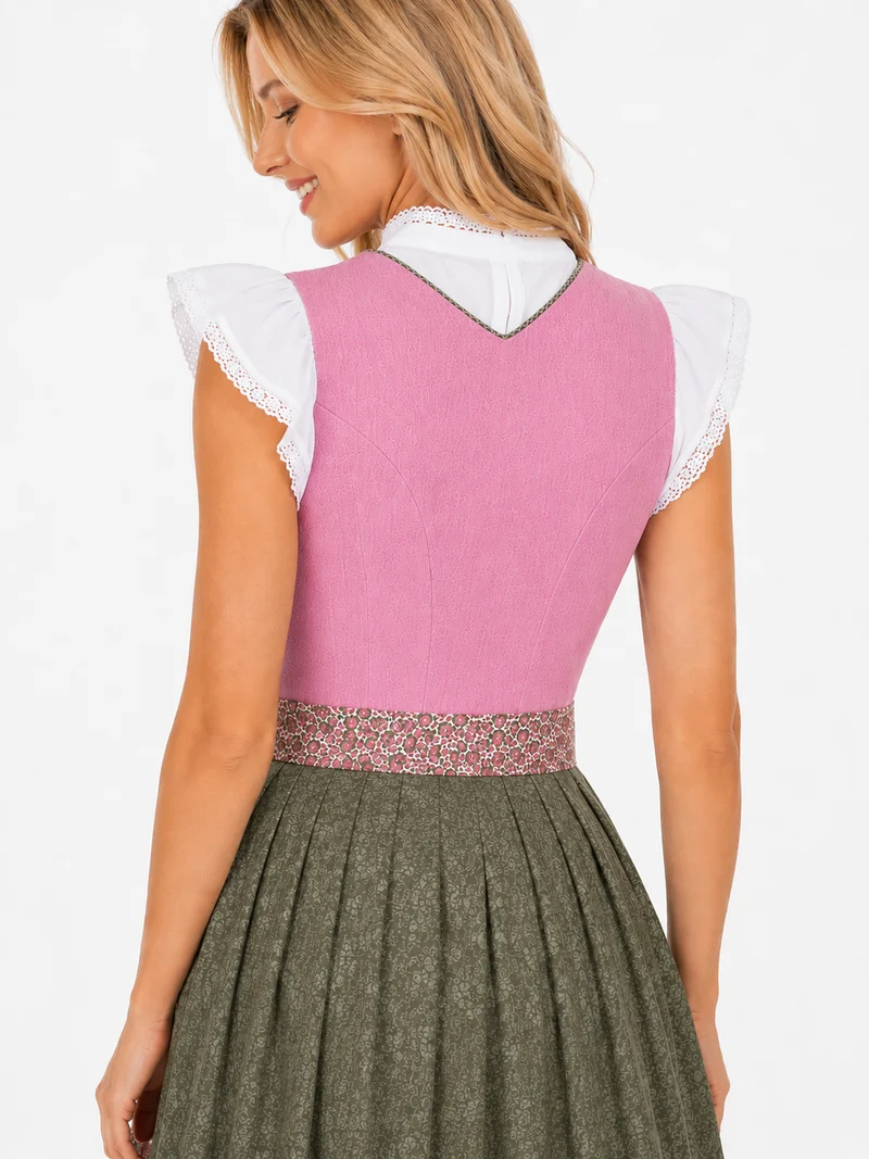 Klassisches Dirndl mit Jacquard-Oberteil