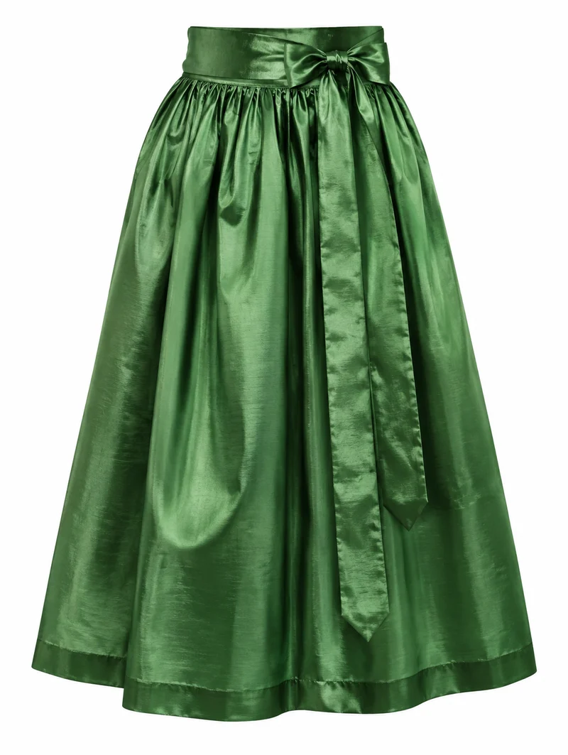 Klassische Taftschürze für Dirndl – 77 cm