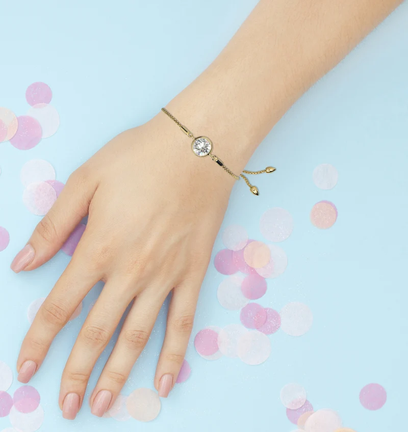 LUISIA® Armband "Ciri" mit Premium Kristallen - Silber / Laguna Delite