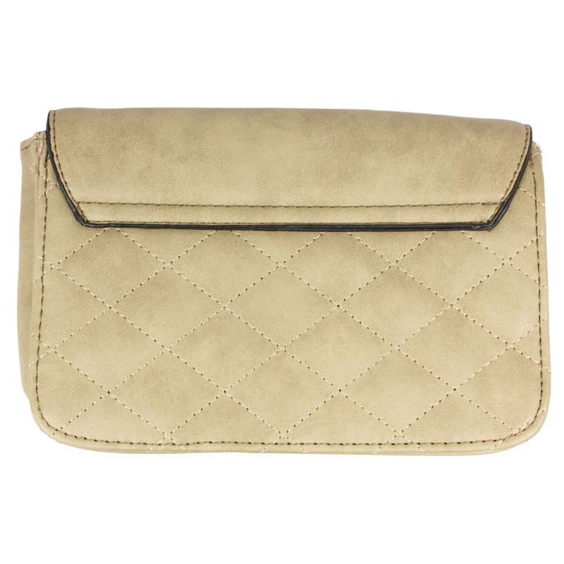 Gesteppte Trachten Handtasche "Anni" mit Hirsch Applikation | Sand