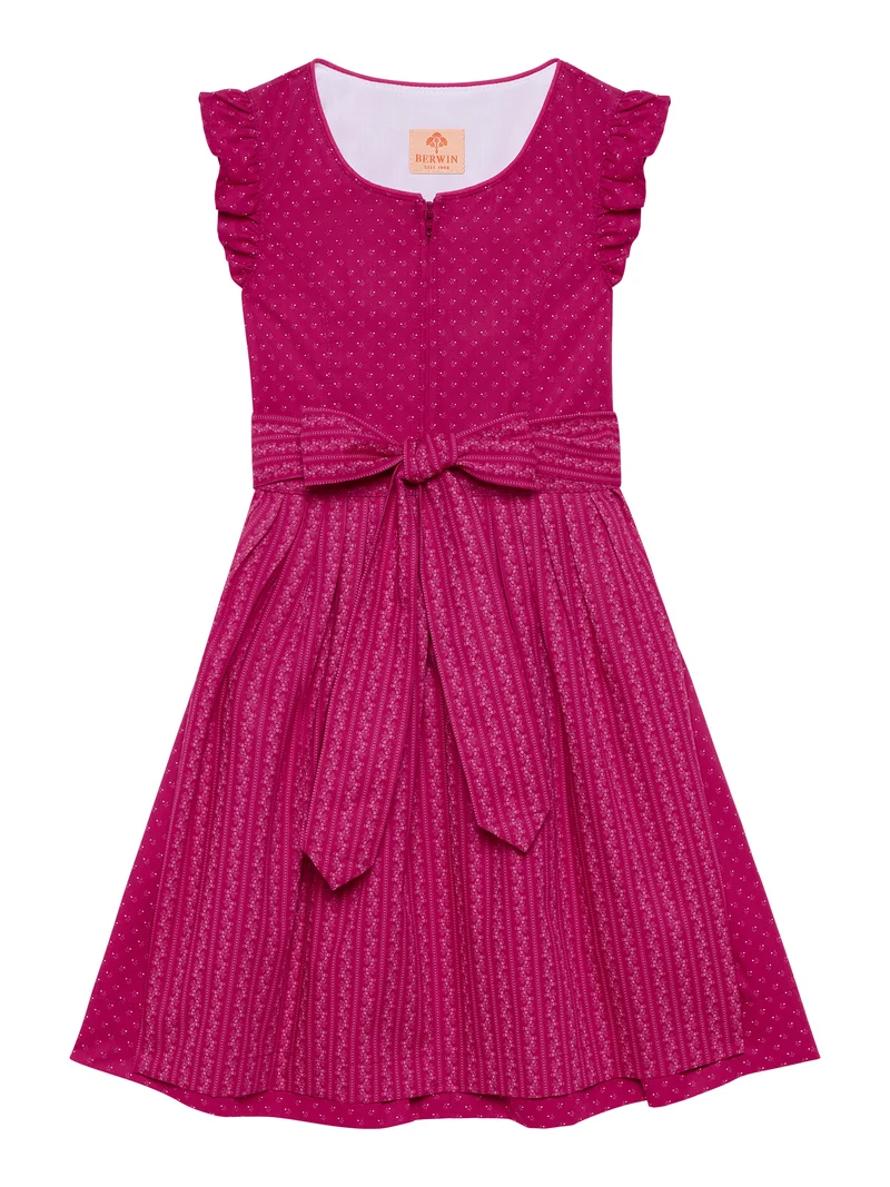 Kinderdirndl aus klassischem Blaudruck-Muster