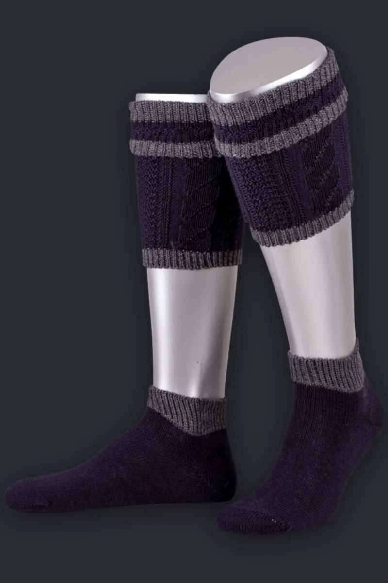 Lusana Loferlset L2451 Marine/Grau