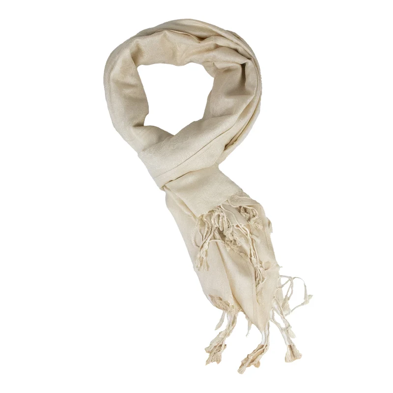 Halstuch aus Viscose - Stola Schal 185 x 70 cm | Beige